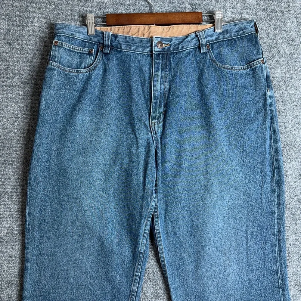 Duluth Trading Flex Ballroom Jeans Mens 40x30 Blue Relaxed Fit Straight Denim